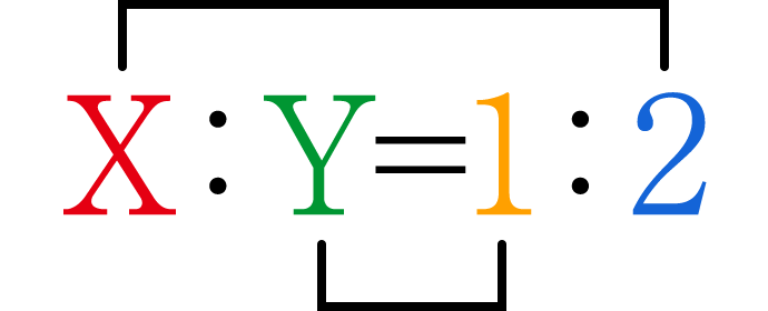 X:Y=1:2