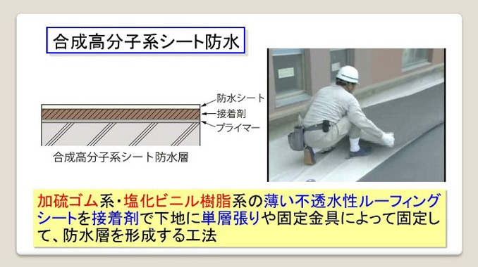 合成高分子系シート防水